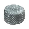 Plush Animal Toy Storage Bag - Children's Soft Bean Bag Chair Cover with Zipper