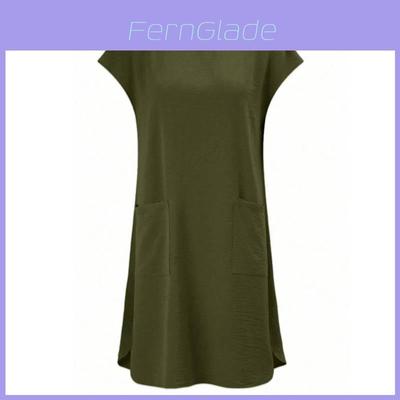 Summer Casual Dress With Ice Silk Fabric For Women And Relaxed Fit