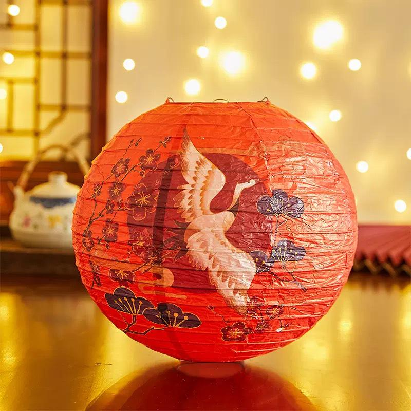 2025 Chinese Style Red Lantern: Dragon Boat & Mid-Autumn Festival Decorative Pendant with Luminous Design for Spring Festival & National Day.