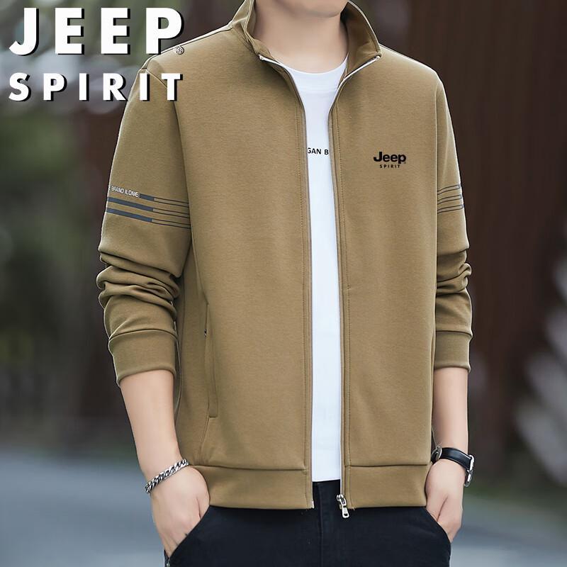 JEEP SPIRIT Men's Casual Stand Collar Jacket