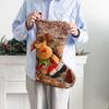 Decoration Plush Christmas Stockings Candy Gift Bag Christmas Ornaments Xmas Tree Hanging Decor