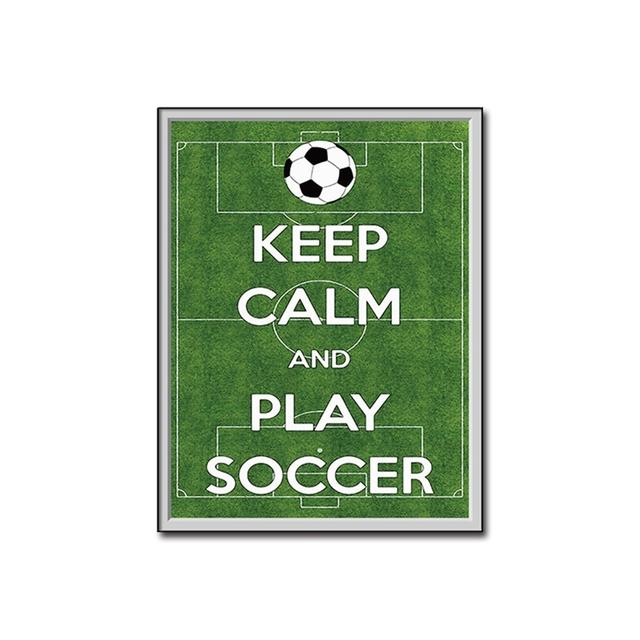 

Играть в футбол Цитата Настенное Искусство Зеленые Буквы Холст Картины для Интерьера Постеры и Печать для Гостиной Без Рамки 21*30cm No Frame