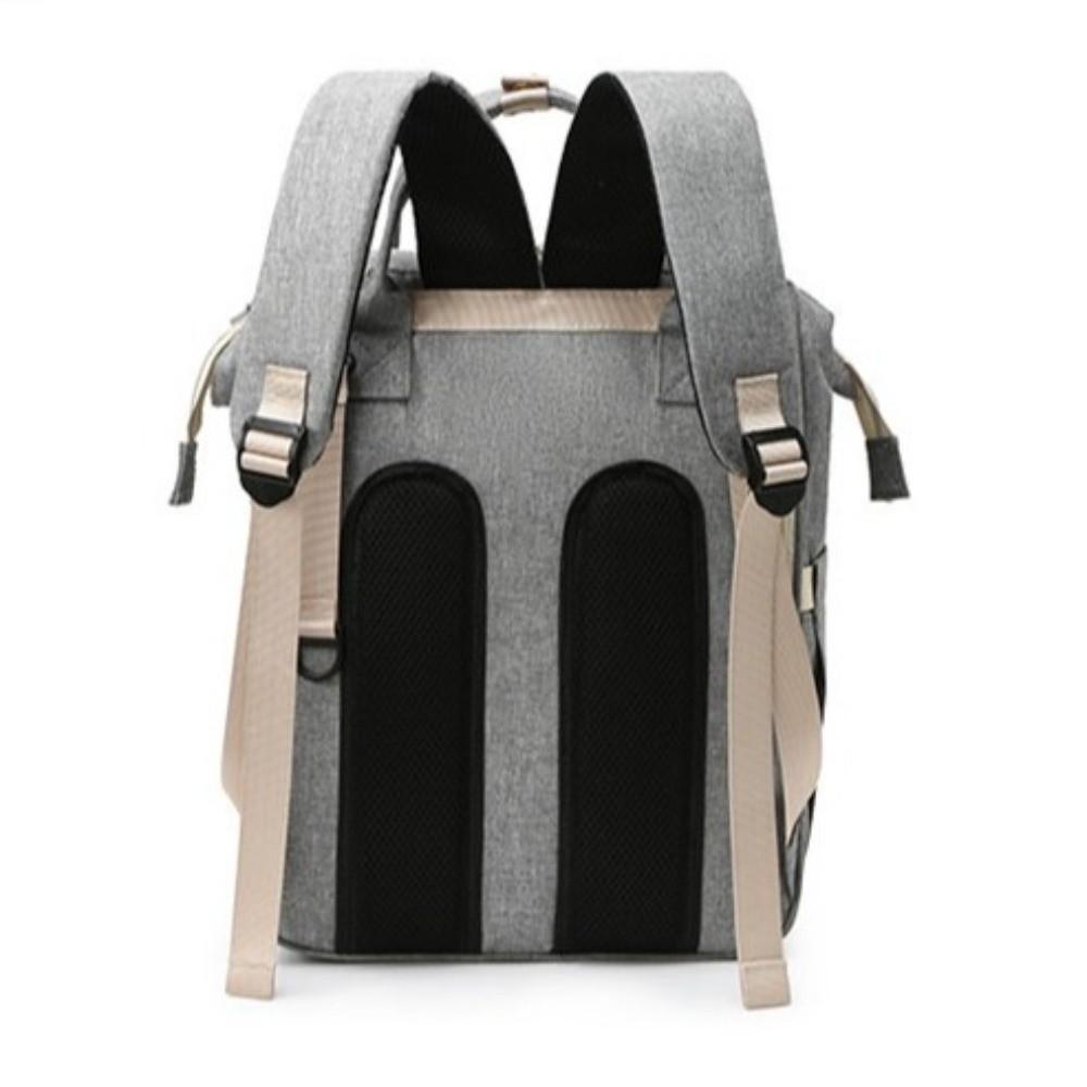 Solid Color Diaper Backpack Nylon Nappy Bagpack Multi-functional Mommy Bag  Maternity