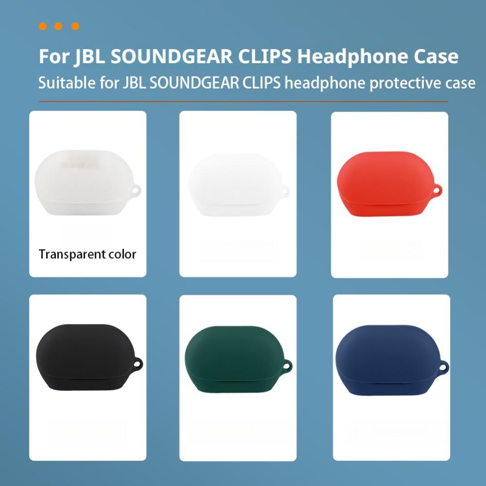 Soft Silicone Case for JBL SOUNDGEAR CLIPS Glass Buckle Wireless Earphone Headphone Cover for JBL SOUNDGEAR CLIPS Glass Buckle