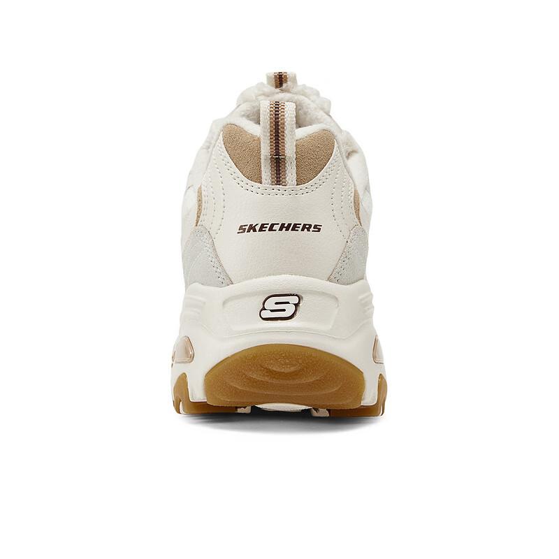 Skechers DLites 1.0 Módní Všestranné Odolné Zvýšená výška Nízké Tenisky typu "Dad Shoes" Dámské tenisky Off-White Hnědá 150244-OWBR