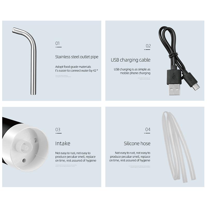 Automatischer Wasserspender Pumpe USB-Aufladung Tragbar Wasserflaschenpumpe Einfach zu bedienen