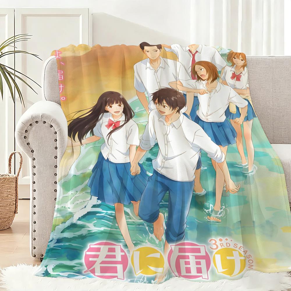 Classic Comics Kimi Ni Todoke Throw Lightweight 240g Flannel Blanket Soft Skin-friendly for Summer Cooling