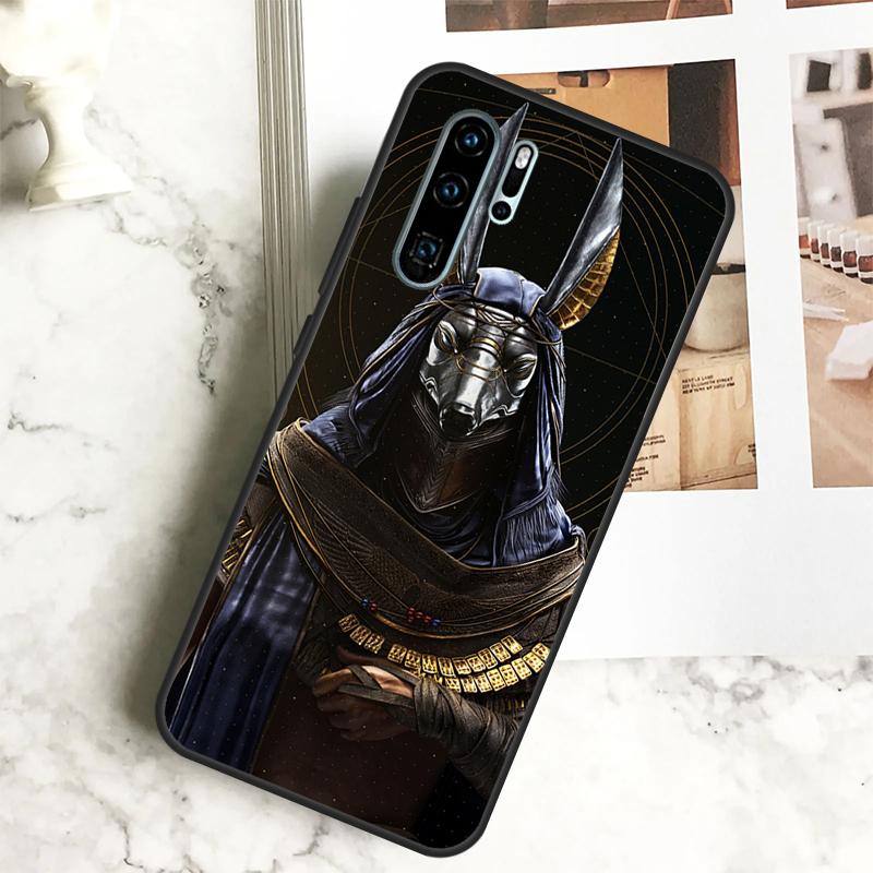 Egypt Nefertiti Anubis Ankh For Huawei Nova Y70 Y72 Y73 Y60 Y90 Y61 Y91 7i 8i 11i 12i 12s 9 10 SE P20 P30 P40 Lite Case