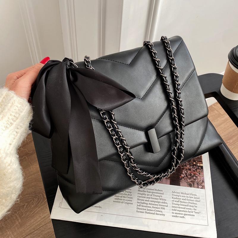 Fashion Large-capacity Rhombus Lattice Bag Autumn and Winter New Shoulder Soft Messenger Large-capacity Women's Bag