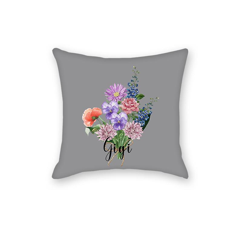 

Новая простая подушка для сна с растениями и цветами, поясничная подушка, подарок, диван, прикроватная спинка, домашнее украшение, наволочка linen-45x45cm double-sided [without pillow core]