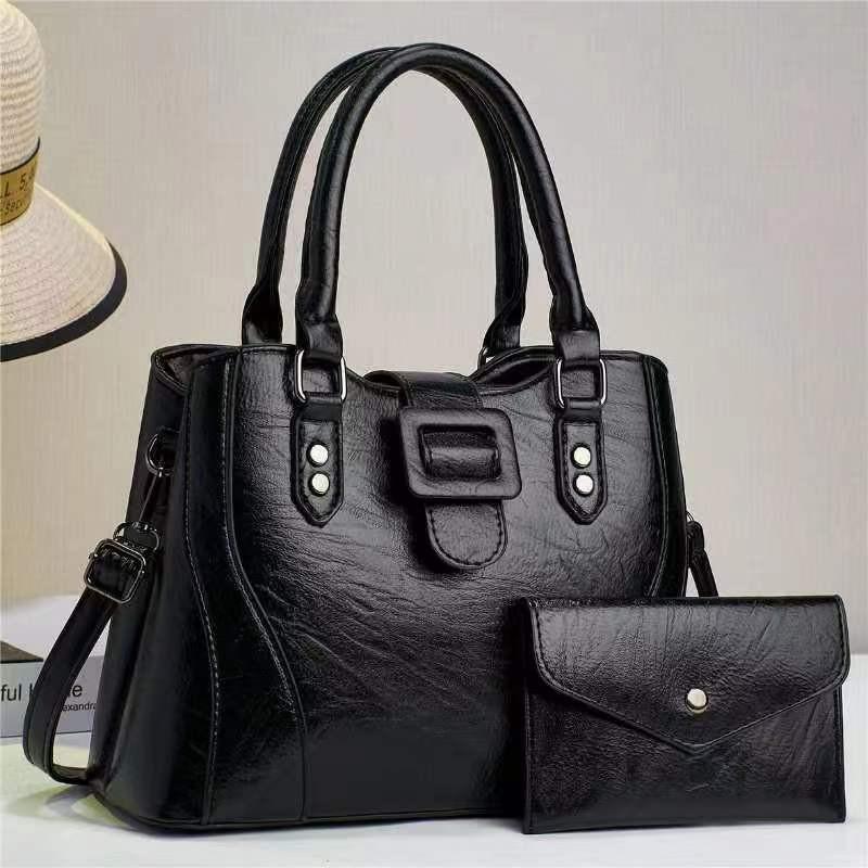 Stylish High-end Pu Leather Women's Handbag Versatile Casual Large Capacity Tote Bag