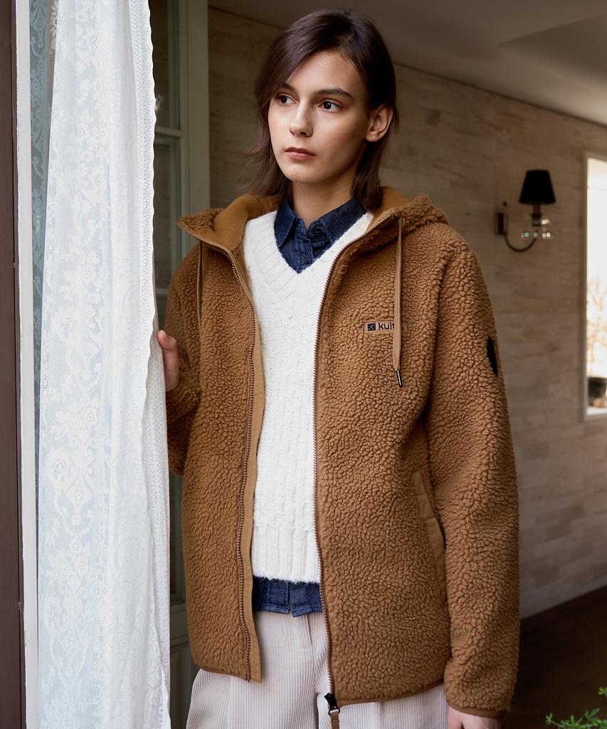 Kulte Windproof Sherpa Fleece Brown