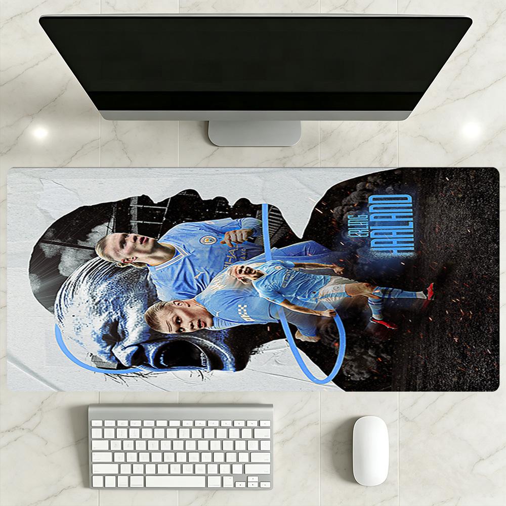 Haaland Gaming Mouse Pad Office Mouse Mats Computer Desk Mat Non-Slip Rubber Bottom Computer Decor Item Office Use
