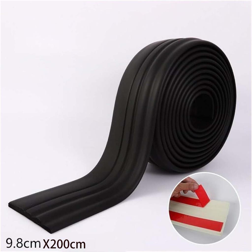 6.56Ft Flexible Wall Base Moulding Trim, Peel and Stick Rubber Baseboard Molding,4Inch Wide Flexible Molding Vinyl Wall Base Cove Base