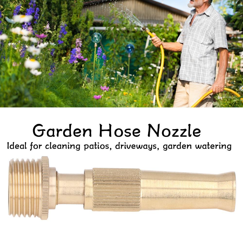 2PCS Copper Jet Nozzle 20mm Outer Diameter Hose Nozzle Durable Garden Hose Nozzle  Car Wash