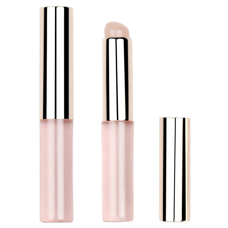 

Силиконовая кисть для губ, угловая кисть для консилера, кисть для макияжа, портативная круглая головка, похожая на кончики пальцев Q, мягкая кисть для помады, кисть для консилера розовый