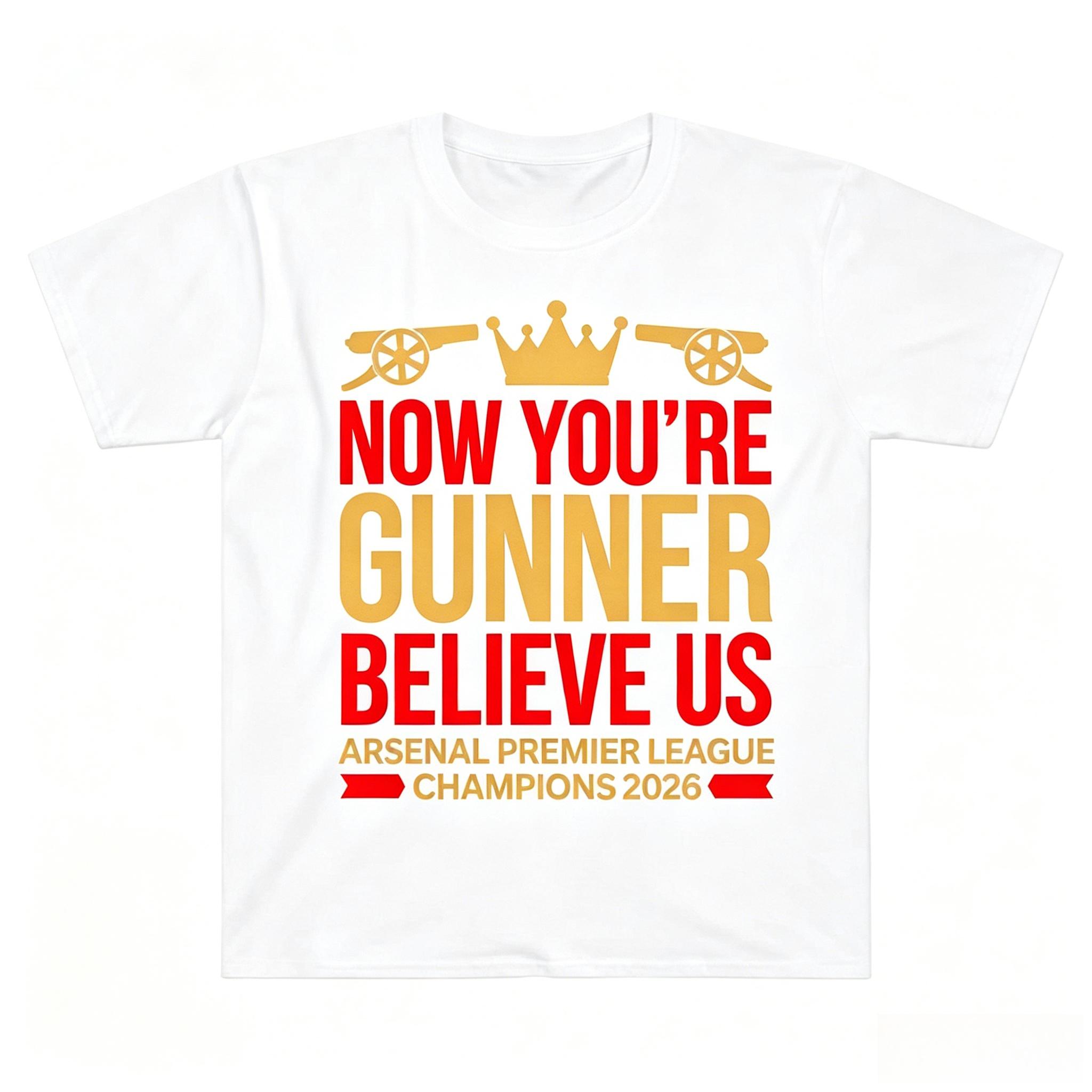 Arsenal 2026 Champion Graphic Cotton Unisex Tshirt Summer High Quality Men s Women s Fashion Football Commemorate Shirt 4XL