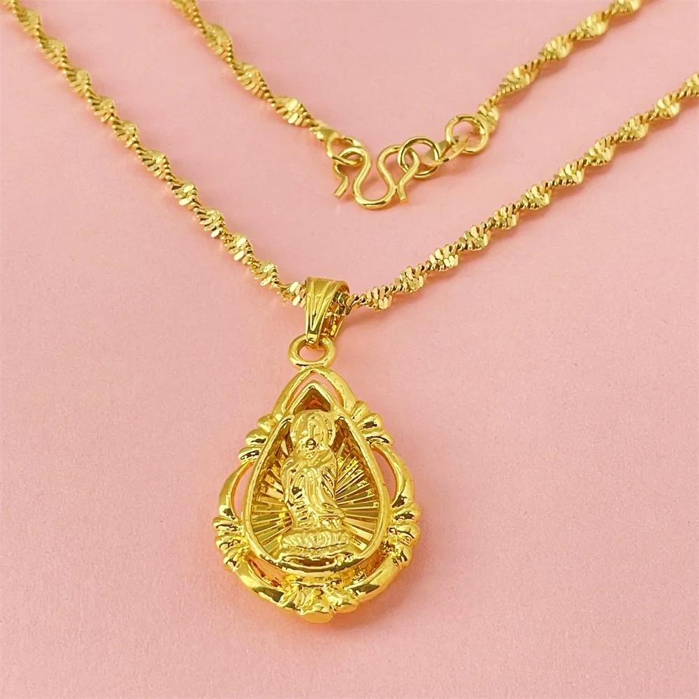925 Silver Gold Plated Religious Creed Necklace for Women Men Jewelry