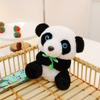 Panda Plush Small Crossbody Bag With Zipper Closure For Daily Use