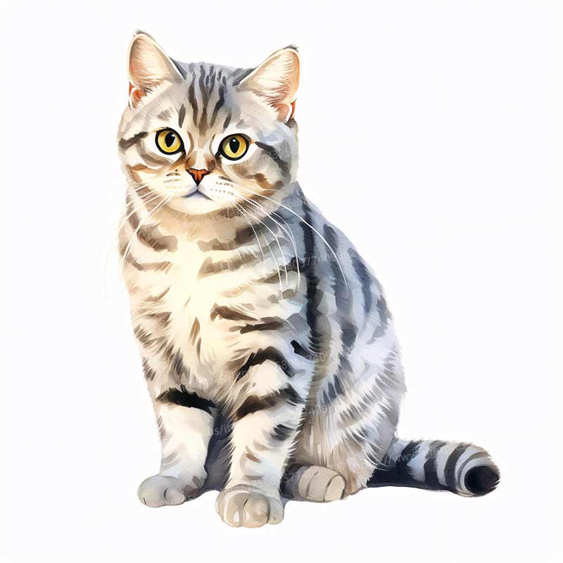 

British Shorthair Tabby Cat Car Sticker Self-adhesive Decal For Automotive Rear Window And Bumper Waterproof Sticker Y390 A-15cm Longest Side