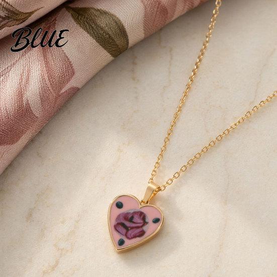 Comfortable Everyday Necklace Vintage Floral Pendant Necklace Women Boho Charm