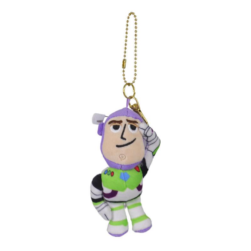 

Adorable Cartoon Toy Story Buzz Saluting Plush Keychain Soft Pp Cotton Stuffed Animal Salute Buzz