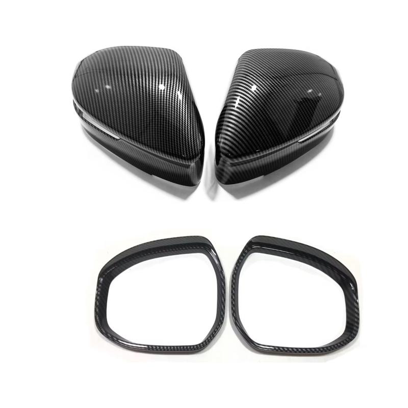 For Toyota Corolla Cross 2025 2026 Exterior ABS Chrome Carbonfiber Side Door Rearview Mirror Cover An-ti Strip Accessories
