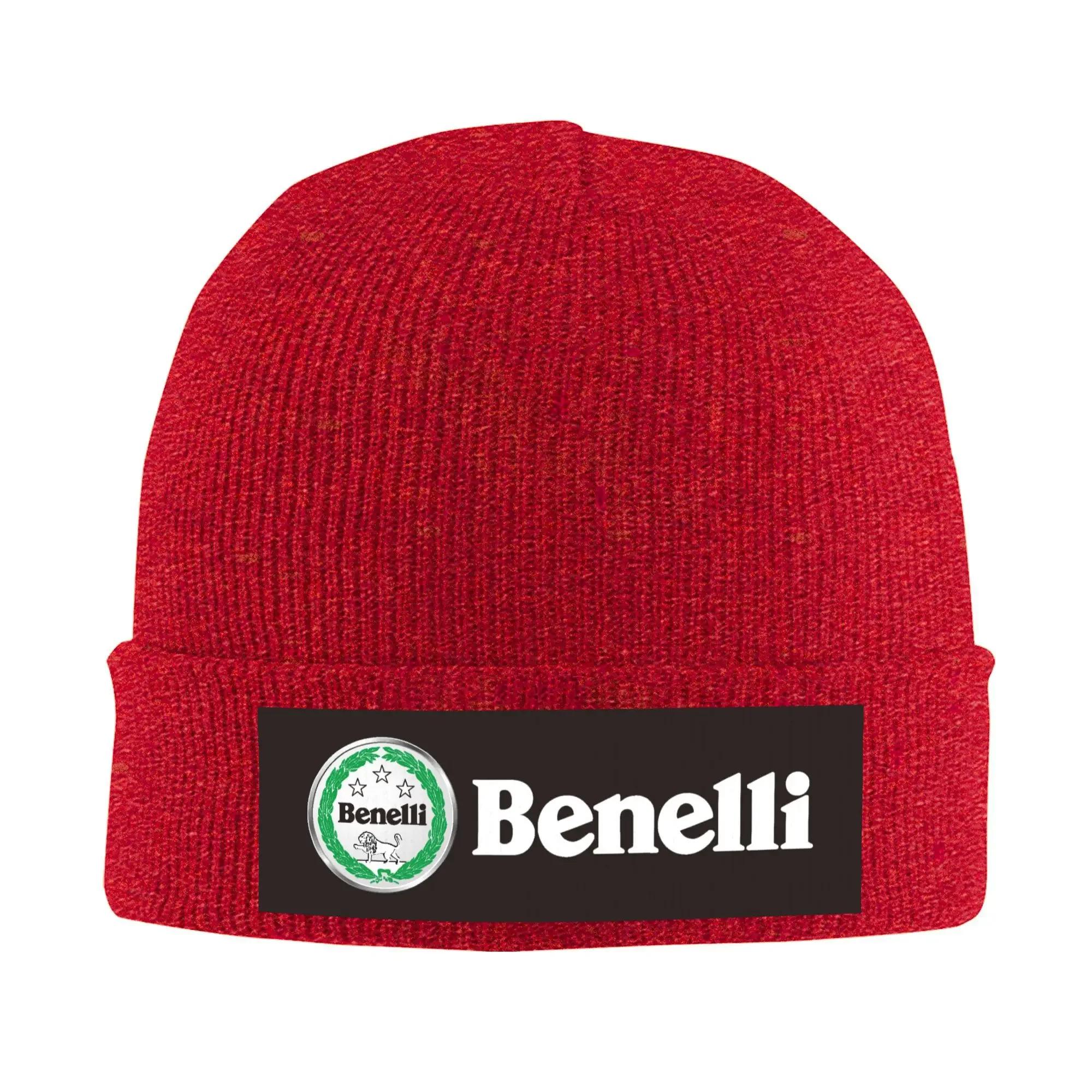 

Custom PistolBenellis Skullies Beanies Caps Fashion Winter Warm Women Unisex Knitting Hats Unisex Adult Motorcycle Bonnet Hat One Size