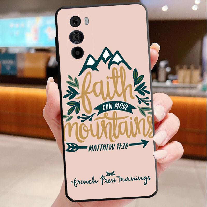 

Phone Case For Motorola Edge 50 40 Pro 60 50 40 30 Ultra Neo Fusion G85 G72 G53 G54 G84 G13 G32 Bible Philippians Jesus Christ Moto G32