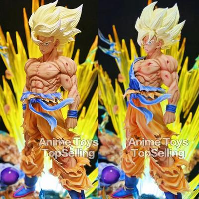 28cm Dragon Ball Z Figur Goku Anime Figuren Erster Super Saiyan Gk Blutbeschichtung Gokou PVC Modell Spielzeug Puppe Sammlerstücke Geschenke