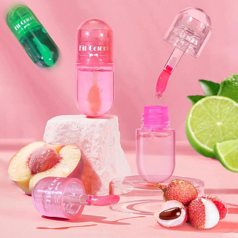 Hydratační lesk na rty Zvětšující měnící barvu Kapsle na rty Hydratační Dlouhotrvající Přírodní šťavnaté rty Make-up