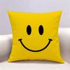 Smile Cartoon fun cute Doublesided print Pillow Case Pattern Printed Pillowcase For Living Room Sofa Cushion Cover