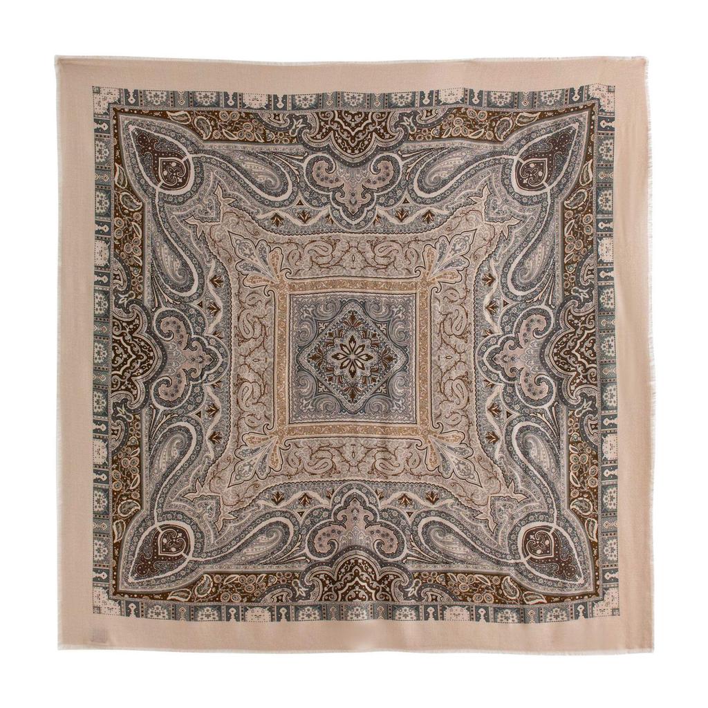 Autumn Paisley Diamond Print Double-Sided Vintage Women's Neck Scarf