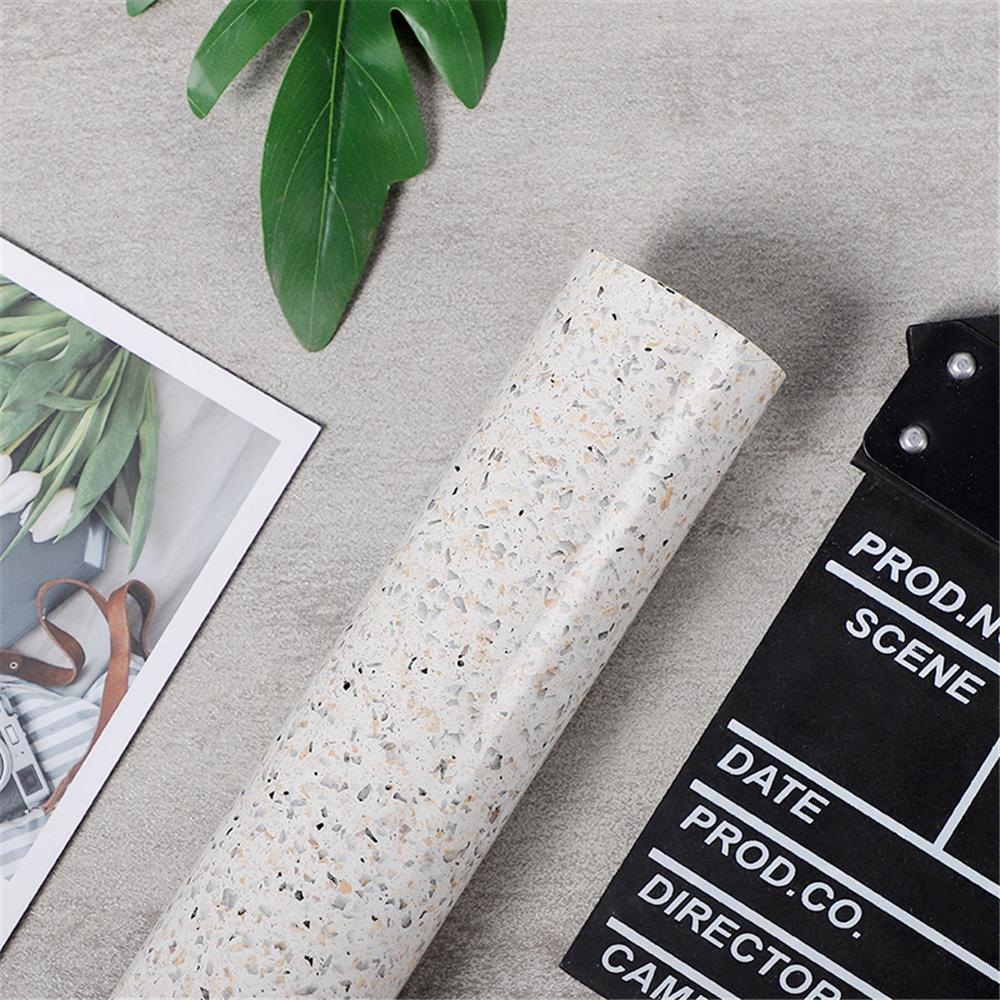Home Renovation Marble Gravel Wallpapers Self-adhesive Vinyl Kitchen Bathroom Cabinet Stickers Desktop Decorative Contact Paper