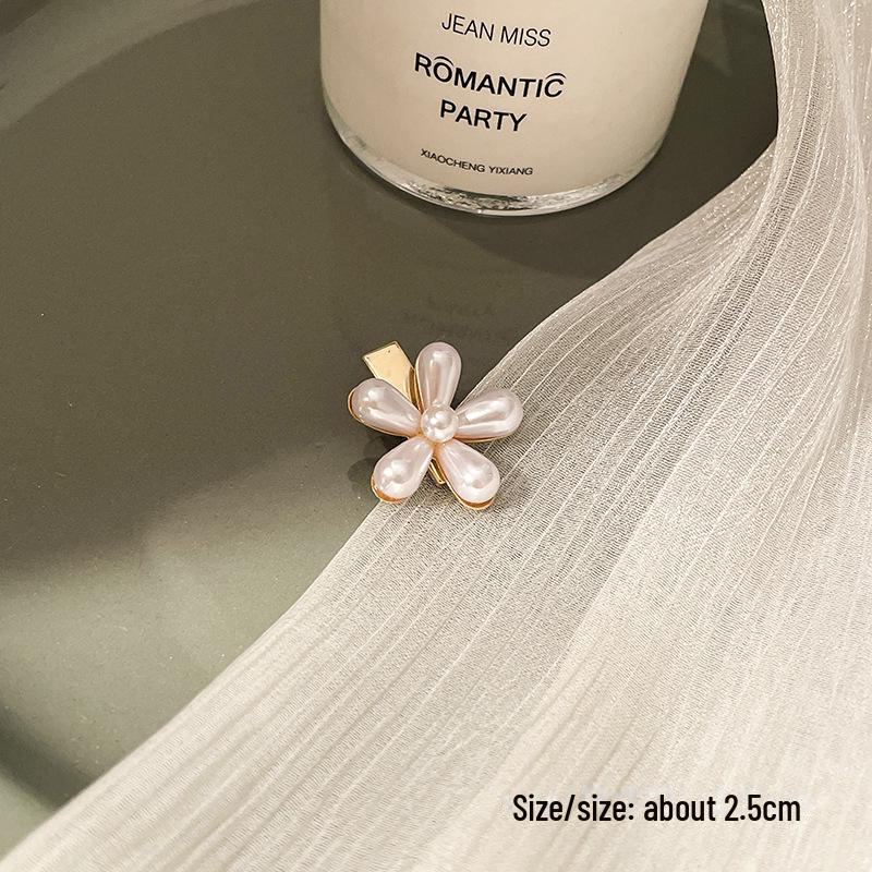 Korean Pearl Hairpin - Trendy Side Clip for Women and Girls
