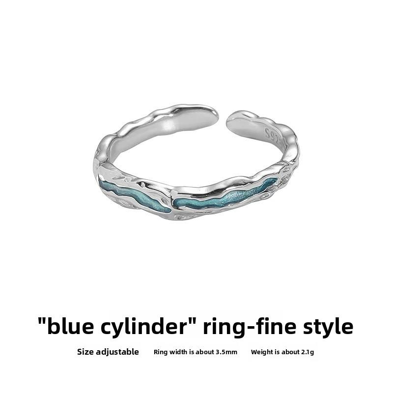 Ring Men's Tide Advanced Sense Index Finger Female Couple Ring Niche Design Titanium Steel Does Not Fade