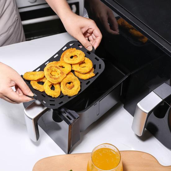 Silikonová vložka do horkovzdušné fritézy Nepřilnavá podložka na pečení Obdélníková podložka do napařovače Potravinářské olejové podložky na dort Grilované Kuchyňské Pečivo Nástroj Příslušenství