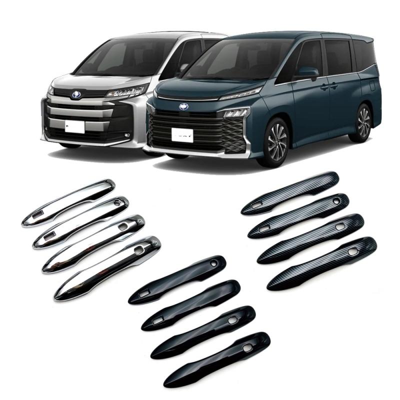 For Toyota Noah Voxy 90 Series   ABS Carbon fiber Door Handle door Bowl Catch Cover Protection Car External Trim Sticker