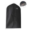 Suit Dust Cover Black Non Woven Fabrics Small Size Hanging Garment Bag for Travel Home