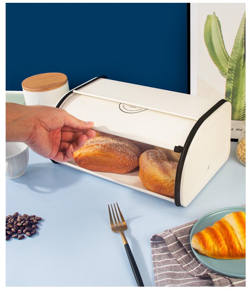 Nordic Retro Bread Box: Stylish Tableware and Baking Storage Rack