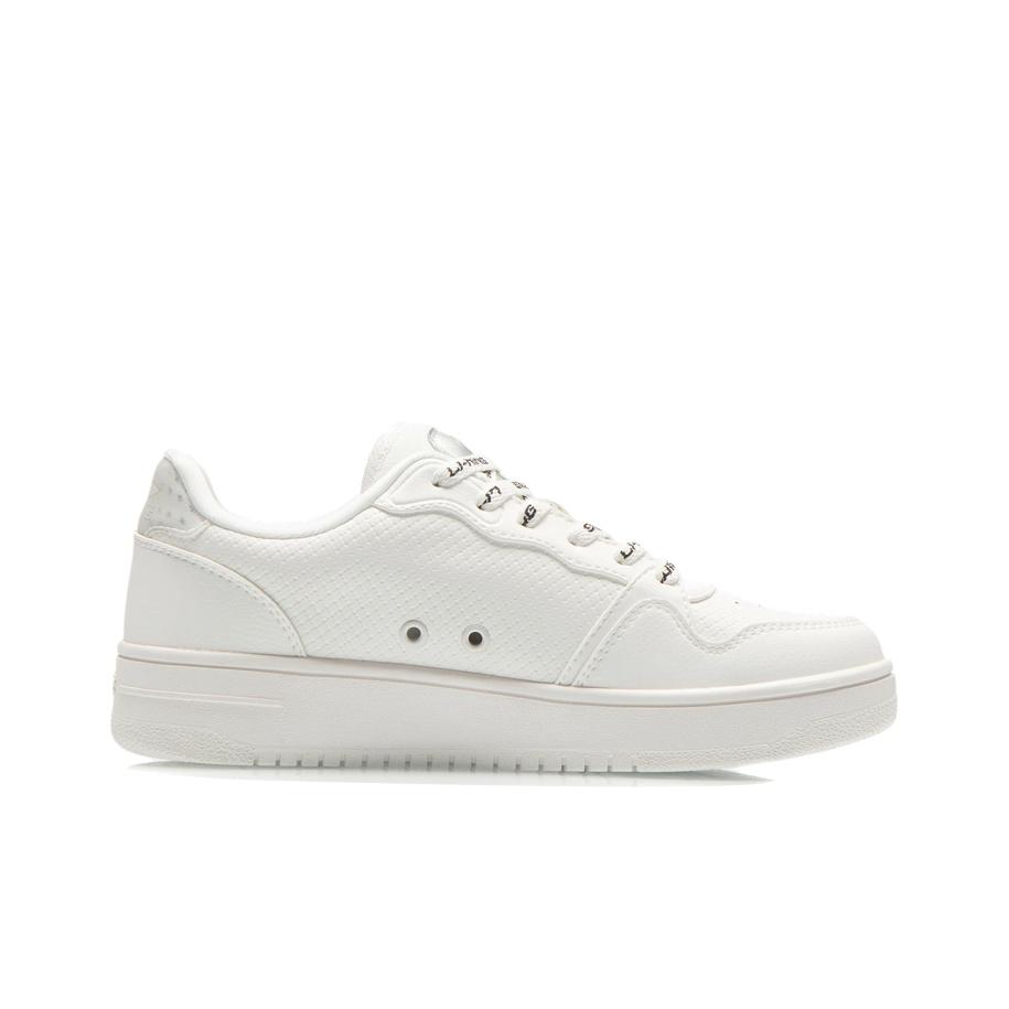 Li-Ning Classic Lightweight Breathable Non-Slip Wear-Resistant Low-Top Skate Shoes Women sneaker Cloud-White AGCR342-4