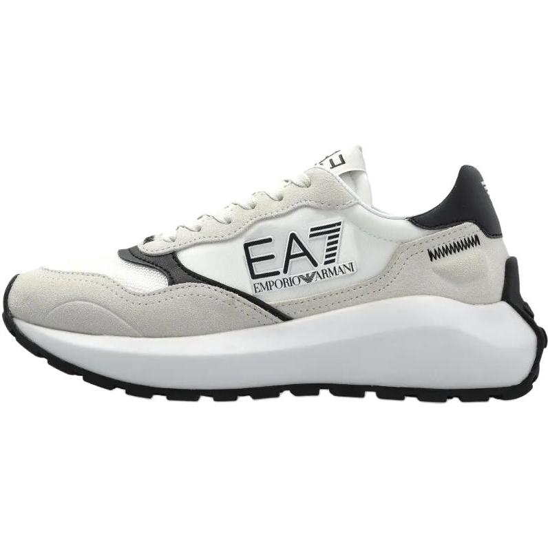 

Emporio Armani EA7 Suede Round Toe Lace-Up Low-Top Casual Shoes Unisex sneaker White 7X000341AF18616MZ021 38