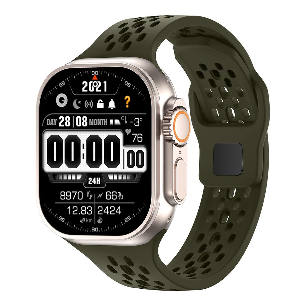 Silicone strap for Apple watch band 44mm 45m 41mm 42mm 40mm 44 45 mm ultra 49mm correa bracelet iwatch series10 9 7 8 6 5 se 4 3