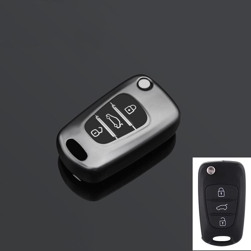 

For Hyundai Elantra Accent I20 I30 Ix20 Ix35 For Kia Sportage Rio 3 Soul Optima Ceed Pro K5 K2 Pride Tpu Car Key Case Cover Fob