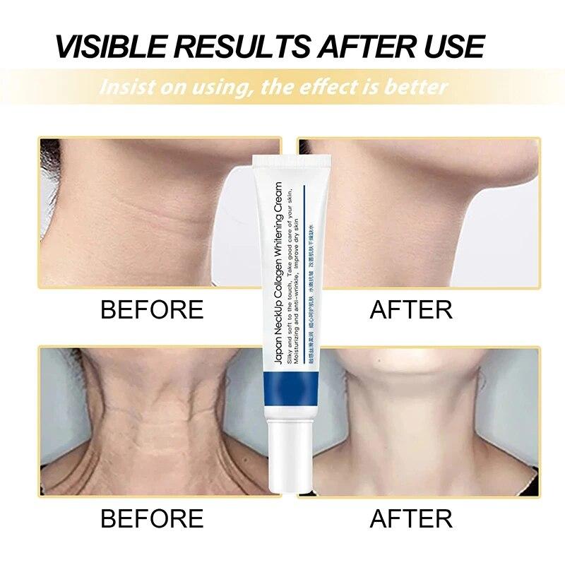 Face Lift Firming Whitening Smoothing Care Lotion Hydrolyzed Collagen Neck Cream Moisturizing Neck Rejuvenation Cream