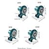 3XUF DC12V Air Blower BBQ Fan Cooking Blower Grill Fans with 220V Adjutable Speed Power Adapter 12V Clips 40/60/80/100W