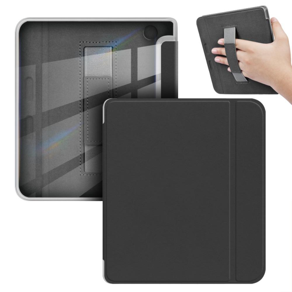 7 inch e-Reader Case Auto Wake/Sleep with Hand Strap Smart Cover Wear Resistant Acrylic Protective Shell for KOBO Libra Color/2