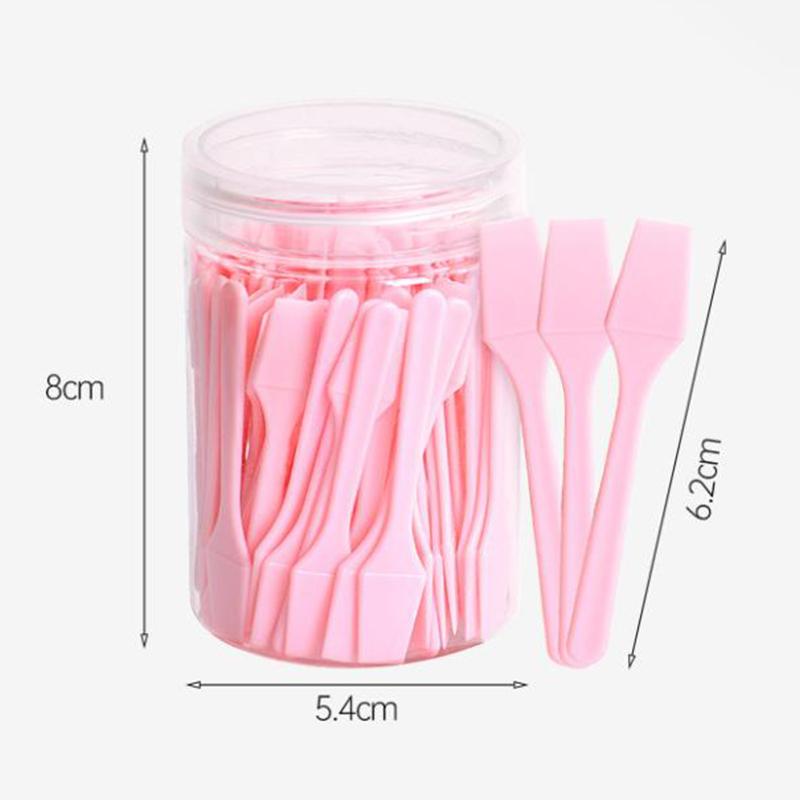 100 Pcs/Jar Mini Cosmetic Spatula Scoop Face Cream Makeup Mask Mixed Spoon Beauty Diy Tools Eye Facial Makeup Applicator Sticks