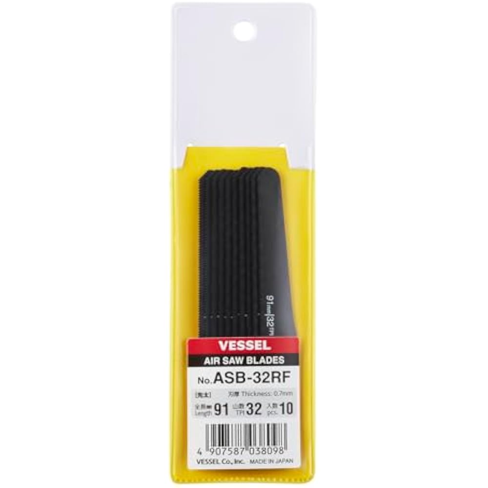 VESSEL (VESSEL) ASB-32RF Air Saw Blade, Tip Replacement Blade, 32 Pillars, Set of 10