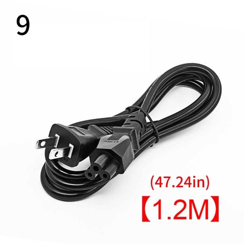 3 Prong Laptop Charging Cable Power Cord Suitable for Multiple Laptop Brands Fast Charging and Overload Protections
